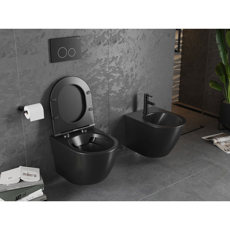Mexen Lena vas wc Rimless, negru mat - 3322XX85