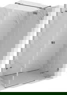 Mexen Lunar T cabină de duș batantă dreapta 100 x 110 cm, transparentă, gun metal - 834T-100-110-95-00-P