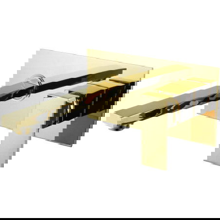 Mexen Cube süllyesztett mosdócsaptelep, arany - 73115-50