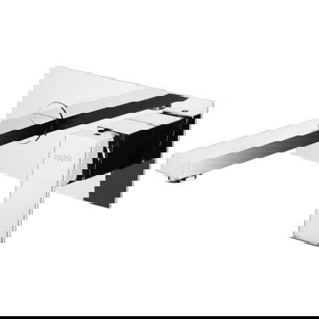 Mexen Cube baterie chiuvetă pe perete, Crom - 73115-00