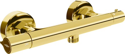 Baterie de duș termostatică Mexen Slim, aurie - 77105-50