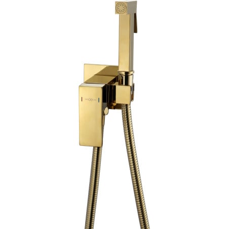 Mexen Cube baterie bideu încastrată cu set punctual, aurie - 7599150-50