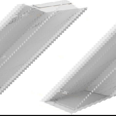 Mexen Lunar T cabină de duș rabatabilă stânga 90 x 90 cm, transparent, nichel periat - 834T-090-090-97-00-L