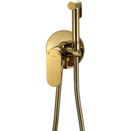 Mexen Milo baterie de bideu încastrată cu set punctual, aurie - 7599350-50