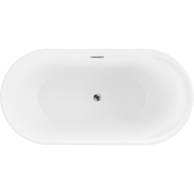 Mexen Laura cada liberă 150 x 75 cm, alb - 53401507500