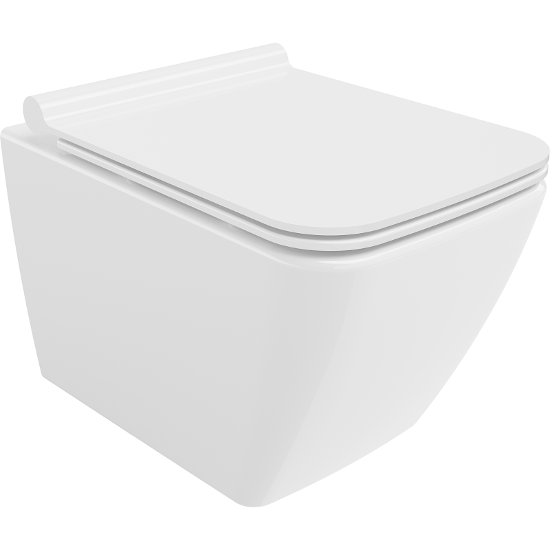 Mexen Vega toaletă wc Rimless cu capac cu cădere lentă slim, duroplast, alb lucios - 30654000