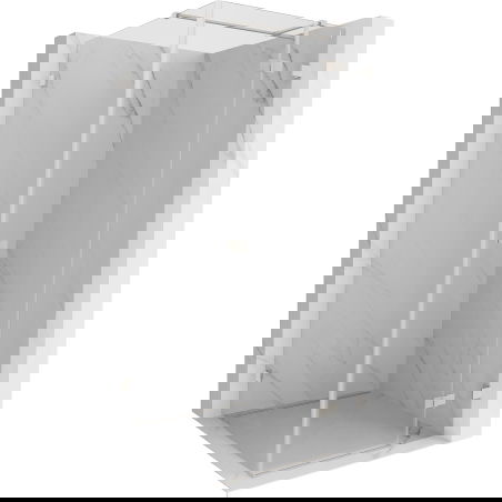 Mexen Lunar T nyíló zuhanykabin jobb 80 x 80 cm, átlátszó, kefélt nikkel - 834T-080-080-97-00-P