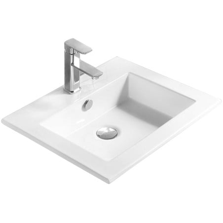 Mexen Salma 54 x 47 cm-es, munkalapba süllyesztett mosdó, fehér - 25395400