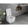 Mexen Vega Rimless WC csésze lassan záródó slim duroplast WC-ülőkével, fényes fehér - 30654000