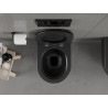 Mexen Carmen Rimless WC csésze lassan záródó slim duroplast üléssel, matt fekete - 30881085