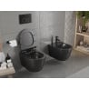 Mexen Carmen vas wc Rimless cu capac cu închidere lentă slim, duroplast, negru mat - 30880185