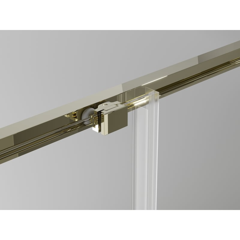 Mexen Exo 85 x 85 cm-es, átlátszó, arany, tolóajtós négyzet alakú zuhanykabin - 8111-085-085-50-00