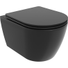Mexen Carmen WC Rimless cu capac soft-close slim, duroplast, negru mat - 30881085
