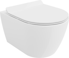 Mexen Carmen vas de toaletă Rimless cu capac slim cu închidere lentă , duroplast, Albă - 30880100