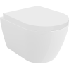 Mexen Carmen vas WC Rimless cu capac cu închidere lentă, duraplast, alb lucios - 30880200