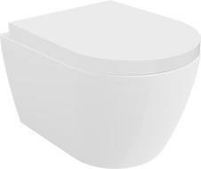 Mexen Carmen vas de toaletă Rimless cu capac gros cu închidere lentă , duroplast, Albă - 30880200