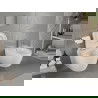 Mexen Carmen perem nélküli wc csésze leeresztő automatikás, kemény ülőkével, Duroplaszt, Fehér - 30880200