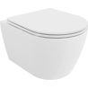 Mexen Carmen Rimless WC csésze lassan záródó slim üléssel, duroplast, fényes fehér - 30880300