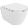 Mexen Carmen vas wc Rimless cu capac slim cu coborâre lentă, duroplast, alb lucios - 30880300