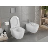 Mexen Carmen Rimless WC csésze lassan záródó slim üléssel, duroplast, fényes fehér - 30880300