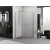 Mexen Exo-R cabina de duș pentagonală rabatabilă 100 x 90 cm, transparentă, aurie - 812-100-090-50-00