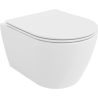 Mexen Carmen Rimless WC-csésze lassan záródó slim deszkával, duroplast, fényes fehér - 30880400