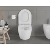 Mexen Carmen Rimless WC-csésze lassan záródó slim deszkával, duroplast, fényes fehér - 30880400