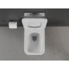 Mexen Cube Rimless WC csésze lassan záródó slim tetővel, duroplast, fényes fehér - 30924000