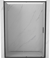 Mexen Exo-S tolóajtós zuhanykabin 190 cm, átlátszó, fekete - 8151-190-000-70-00