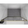 Mexen Exo-S uși de duș glisante 180 cm, transparente, aurii - 8151-180-000-50-00