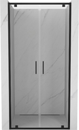 Mexen Exo-BR Duo uși de duș duble rabatabile 110 cm, transparent, negru - 8182-110-000-70-00