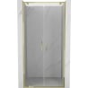 Mexen Exo uși de duș duble pliante 110 cm, transparente, aurii - 8182-110-000-50-00