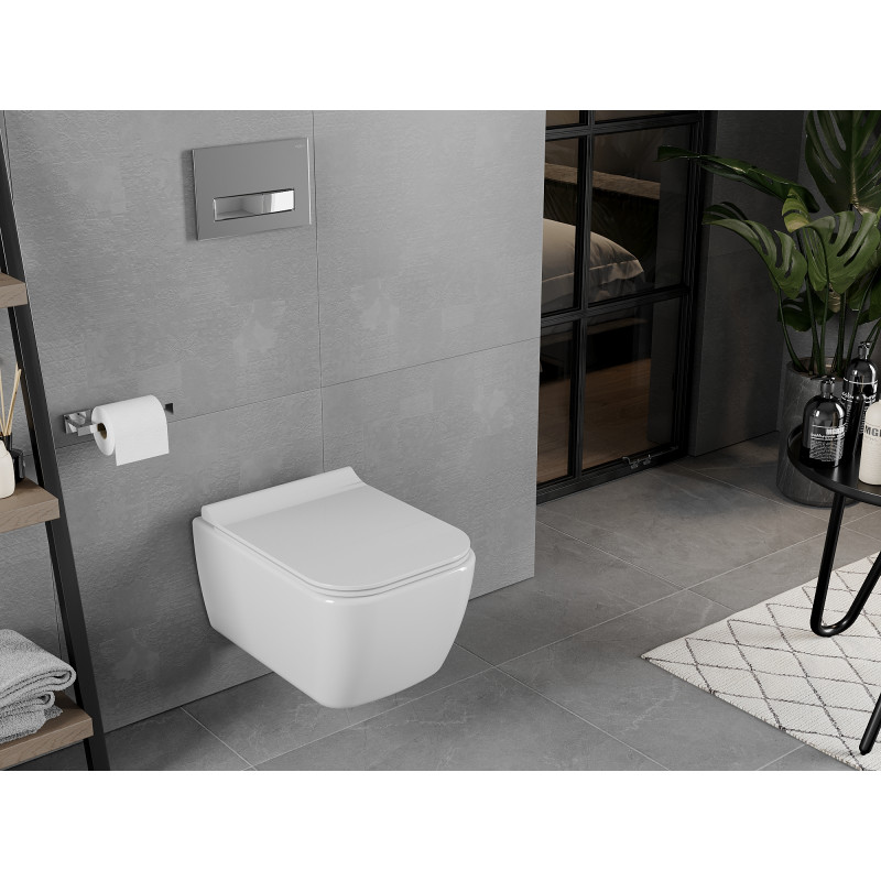 Mexen Elis Rimless WC csésze, fényes fehér - 3391XX00