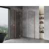 Mexen Mist H T balra nyíló zuhanykabin 80 x 120 cm, átlátszó, csiszolt réz - 8A5T-080-120-65-00-L