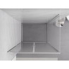 Mexen Exo-B Duo cabina de duș pivotantă 110 x 85 cm, transparent, crom - 814-110-085-01-00