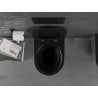Mexen Lena vas WC Rimless cu capac slim cu închidere lentă, duroplast, negru mat/argintiu - 30224074