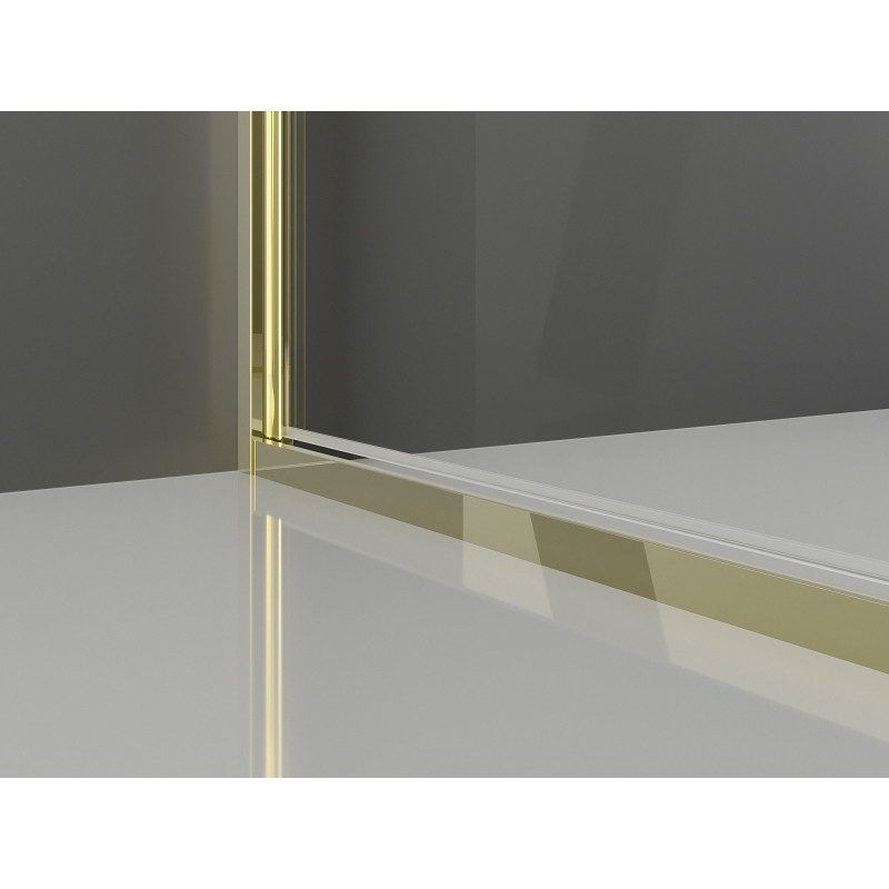 Mexen Exo-B Duo cabină de duș pivotantă 120 x 80 cm, transparentă, aurie - 814-120-080-50-00
