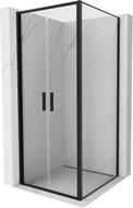 Mexen Exo-B Duo cabina de duș cu deschidere de 120 x 120 cm, transparentă, neagră - 814-120-120-70-00