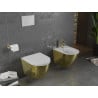 Mexen Lena bideu suspendat, alb/model auriu cu solzi - 35224808