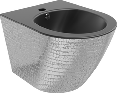 Mexen Lena függő bidé, fekete matt/ezüst pikkelyminta - 35224872