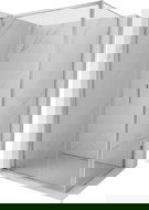 Mexen Exo 120 x 70 cm-es összecsukható zuhanykabin, átlátszó, króm - 816-120-070-01-00