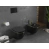Mexen Lena bideu suspendat, negru mat/linie aurie - 35224875