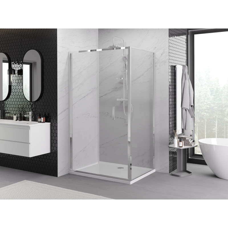 Mexen Exo-F cabina de duș pliabilă 120 x 90 cm, transparentă, cromată - 816-120-090-01-00