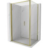 Mexen Exo-F cabină de duș pliabilă 75 x 110 cm, transparentă, aurie - 816-075-110-50-00