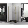 Mexen Exo-F cabină de duș pliabilă 80 x 110 cm, transparentă, aurie - 816-080-110-50-00