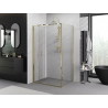 Mexen Exo-F összecsukható zuhanykabin 95 x 120 cm, átlátszó, arany - 816-095-120-50-00