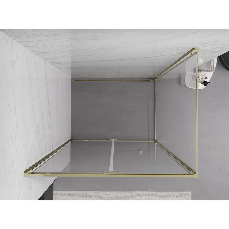 Mexen Exo-F cabina de duș pliabilă 110 x 100 cm, transparentă, aurie - 816-110-100-50-00
