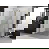 Mexen Exo 120 x 90 cm-es összecsukható zuhanykabin, átlátszó, arany - 816-120-090-50-00