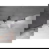 Mexen Velar L fürdőkád paraván, 2 szárnyas toló, 70 x 150 cm, átlátszó, gun gray csiszolt - 896-070-003-01-66