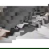 Mexen Velar L fürdőkádparaván 2-részes tolható 70 x 150 cm, átlátszó, gun metal - 896-070-003-01-95